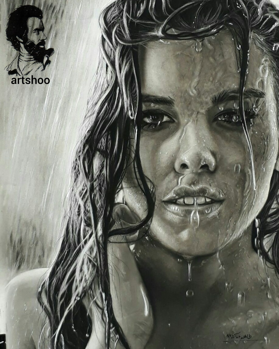 نقاشی سیاه قلم اورژینال